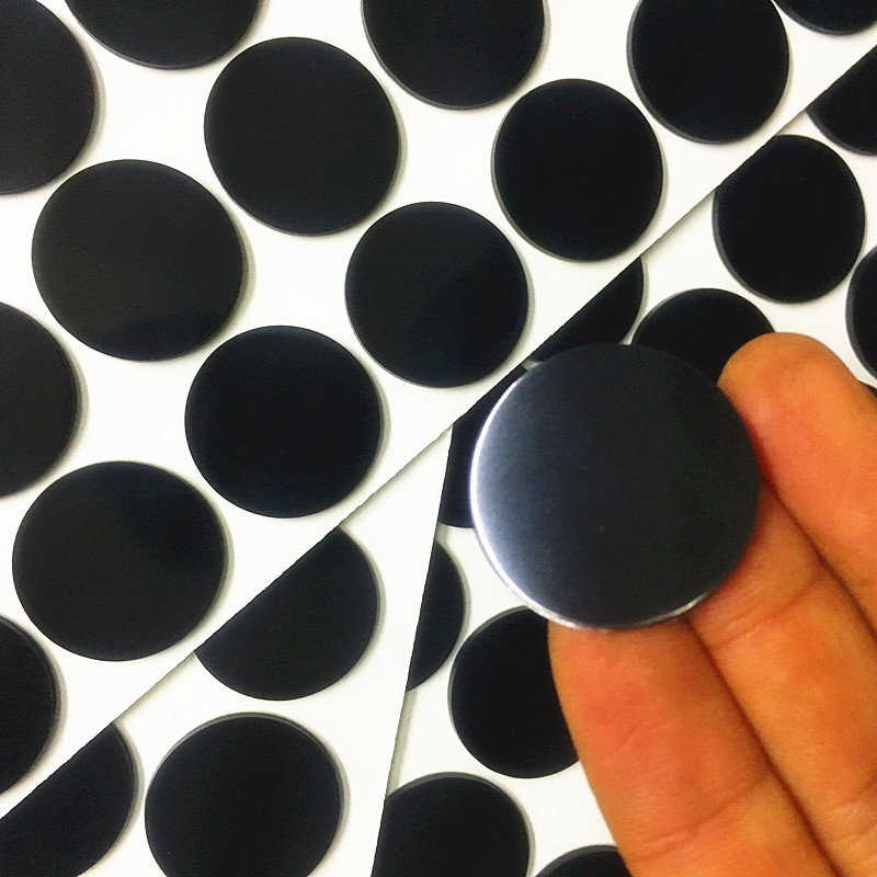 黑色圆形光亮面橡胶垫片 自粘透明硅胶垫 3/m方形耐磨硅胶缓冲贴
