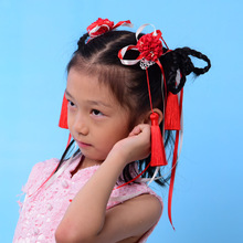 精美兒童發夾中國風漢服兒童發飾 唐裝流蘇古風舞蹈頭飾女童發卡