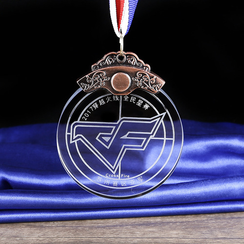 Crystal medal custom-made hanging basketball medal new metal hanging school sports meeting commemorative medal
