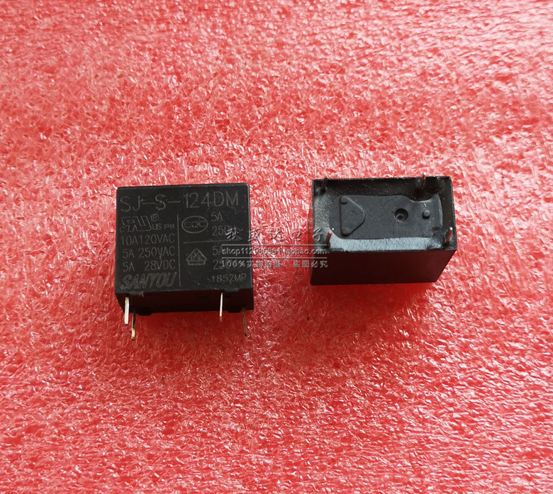 三友继电器SJ-S-124DM 112DM 4脚5A 12VDC 24VDC 32F