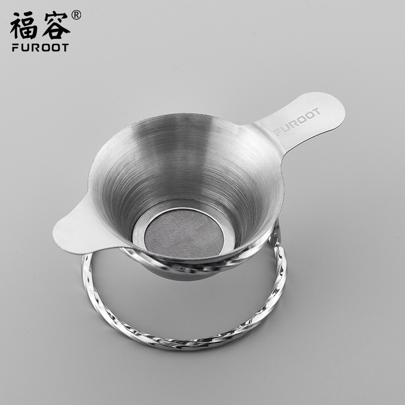 福容茶漏网不锈钢茶漏茶具配件茶隔茶滤茶叶过滤网器茶滤器茶漏器|ru