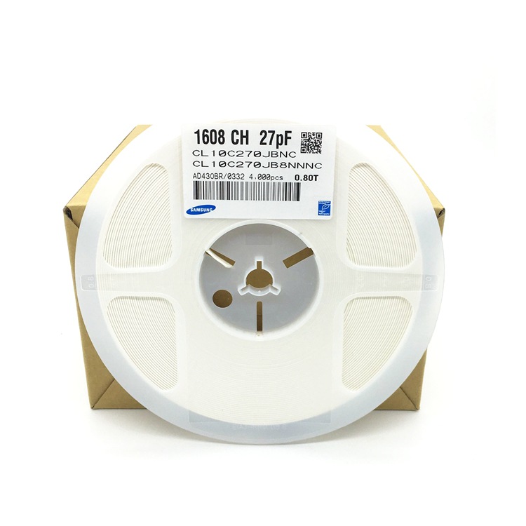 贴片陶瓷电容0603 270J50V 电容器CL10C270JB8NNNC 27PF 5%现货