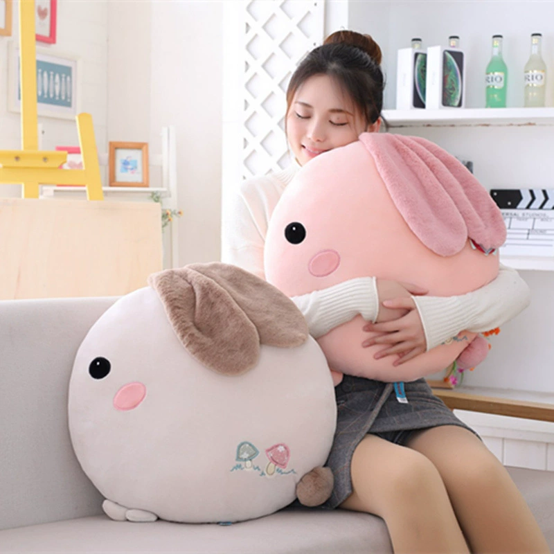 Pillow with down, children's rabbit, white rabbit, Birthday gift