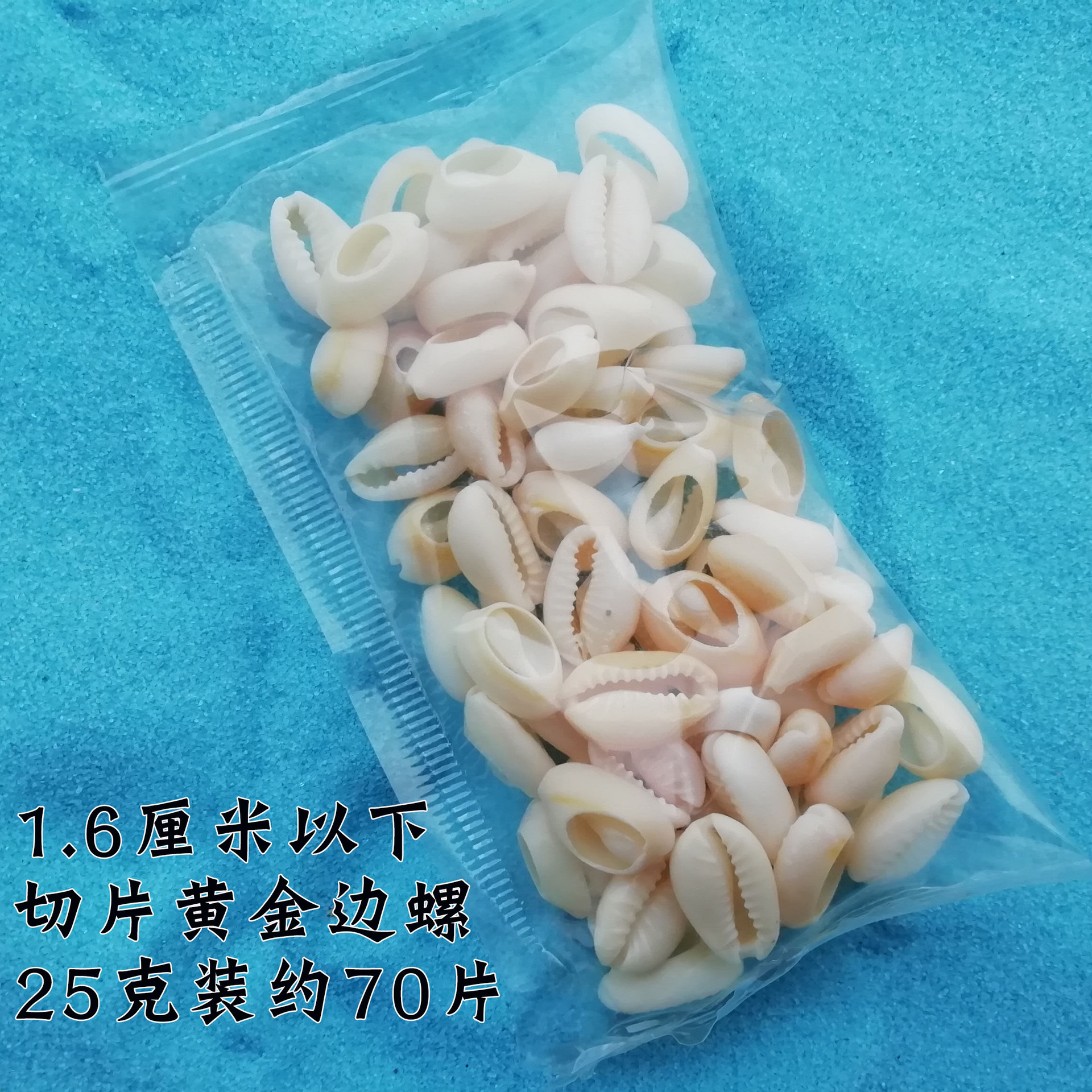 DIY craft materials for golden-edged conch and golden-ringed conch (less than 1.6 cm thick), 25g pack