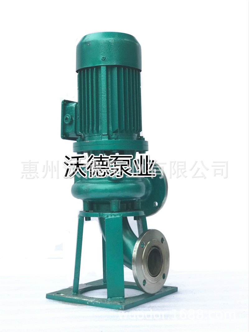WUODOR惠州沃德立式无堵塞污水泵 50LW40-15-4泵 4KW排污泵