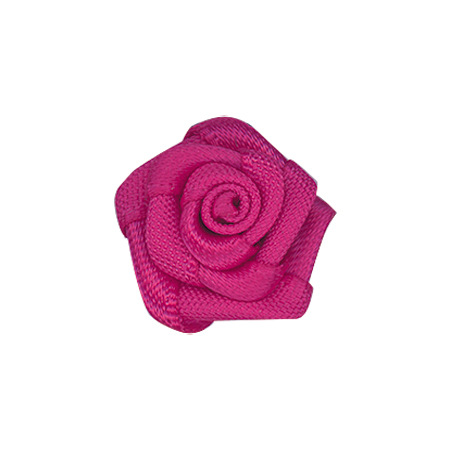 Yao Ming cinta tocado Decoración Ropa Rosa pequeña flor hecha a mano DIY de tres puntos de cinco ángulos cinta de poliéster Rosa pequeña flor