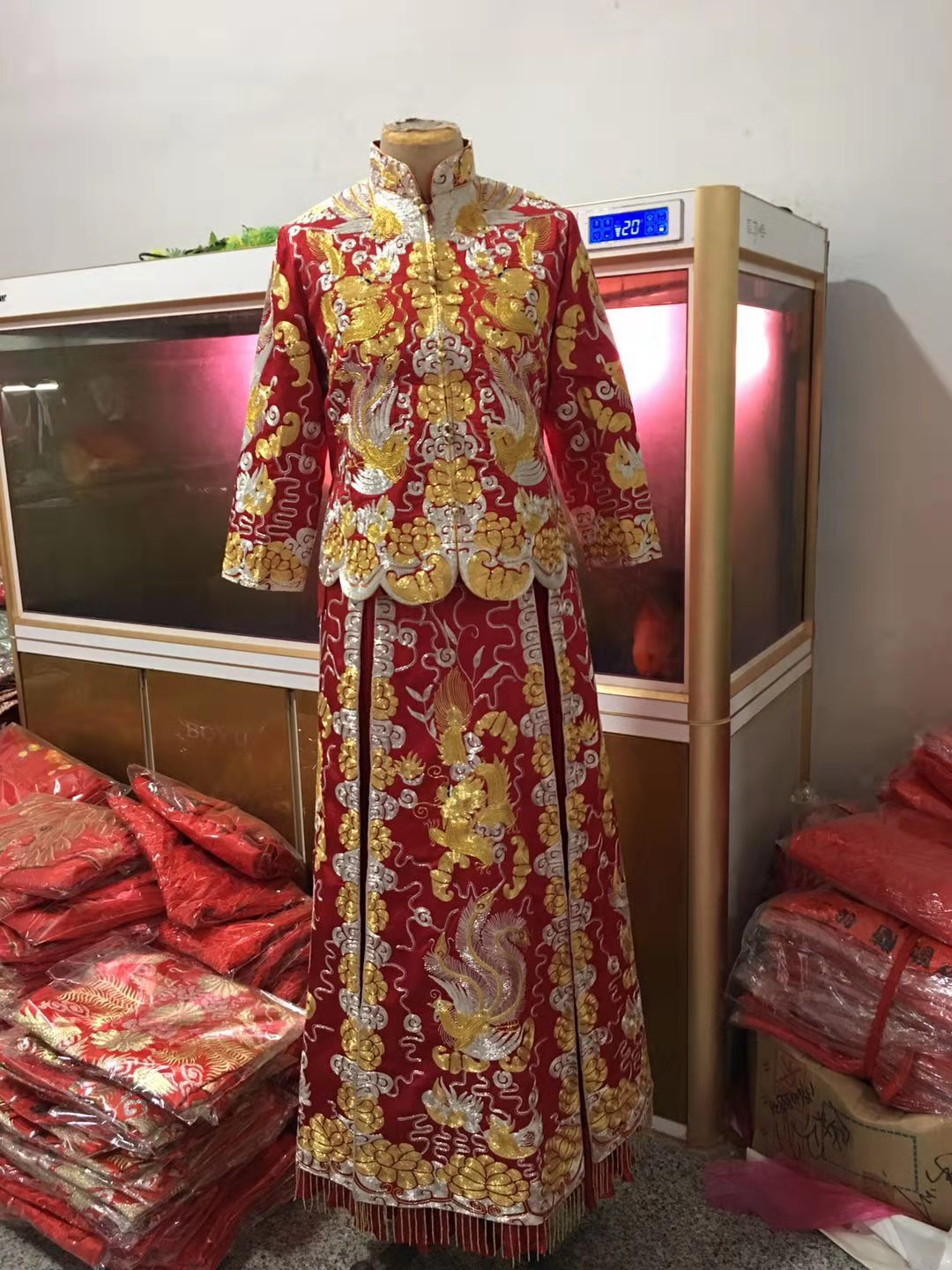 秀禾服新娘2019新款秀和服結婚敬酒服中式出閣服龍鳳褂女