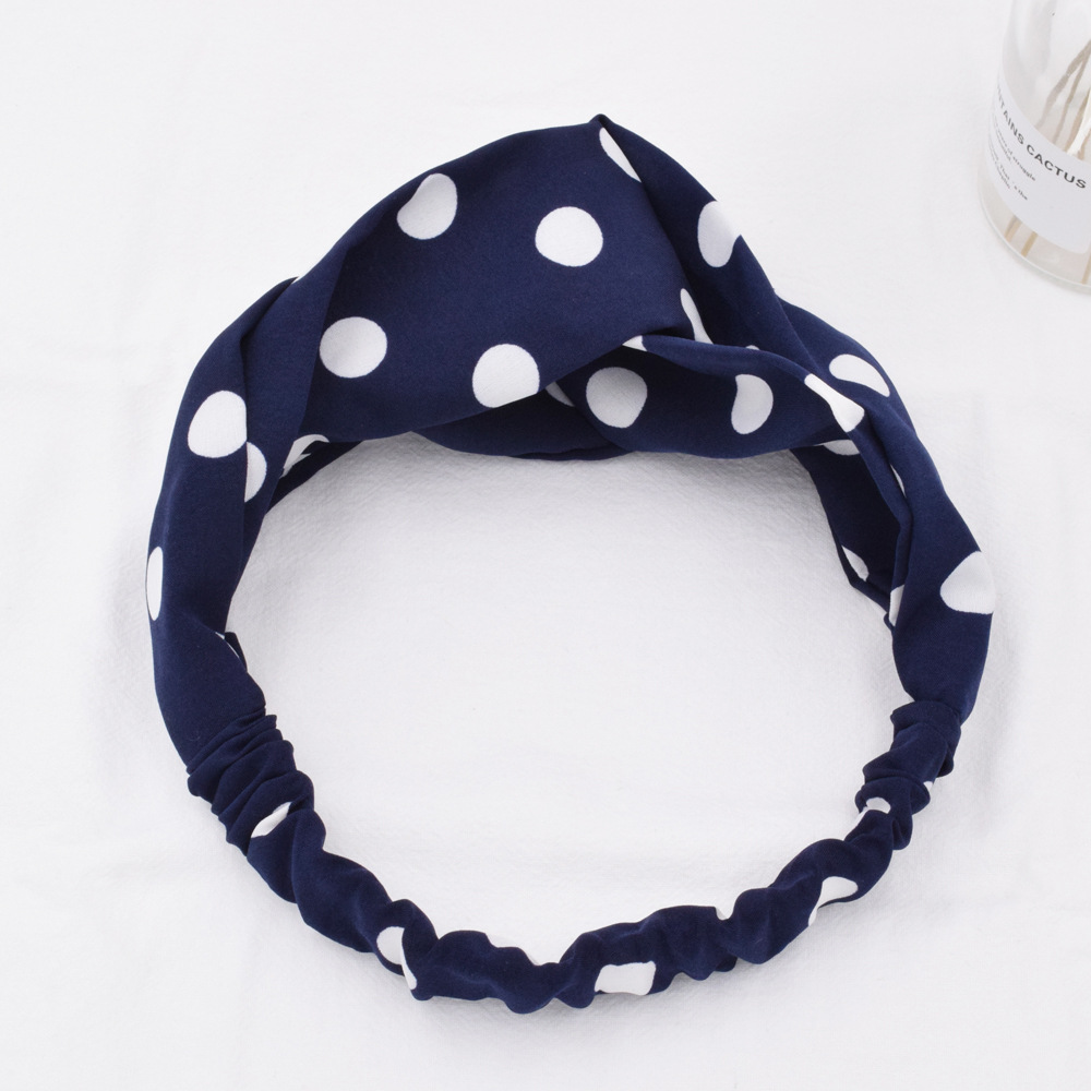 Korean Simple Polka Dot  Bohemian Polka Dot Headband Wholesale display picture 6