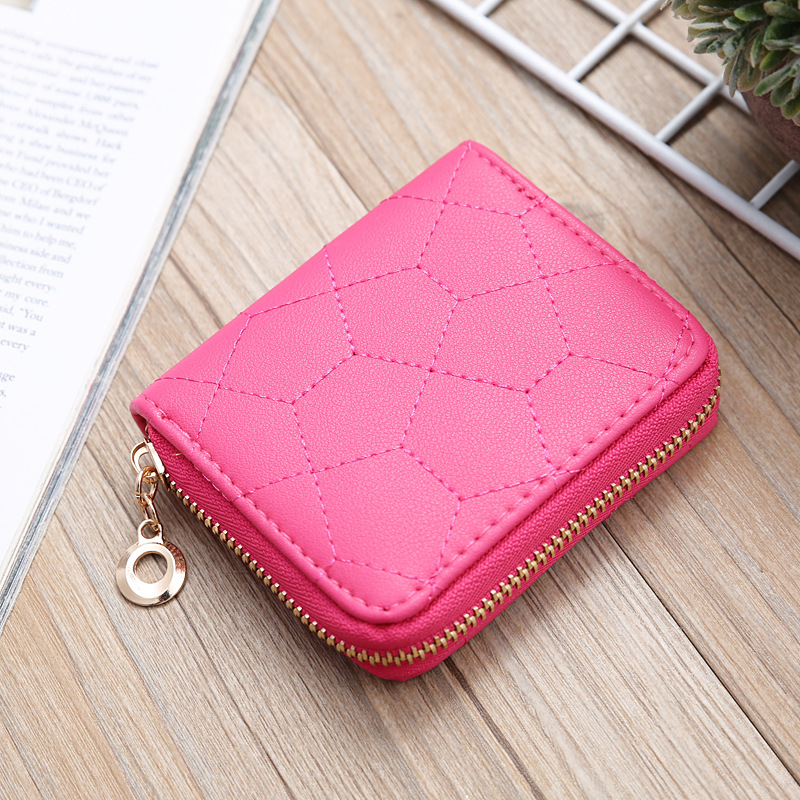 Korean Solid Color Embroidered Short Wallet Wholesale display picture 19