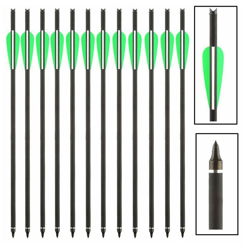 Mixed carbon short Arrow Crossbow 8.8mm Arrow inner 7.6 boxed 12 PCs/box Crossbow Arrow Mixed carbon short Arrow Crossbow 8.8mm Arrow inner 7.6 boxed 12 PCs/box Crossbow Arrow