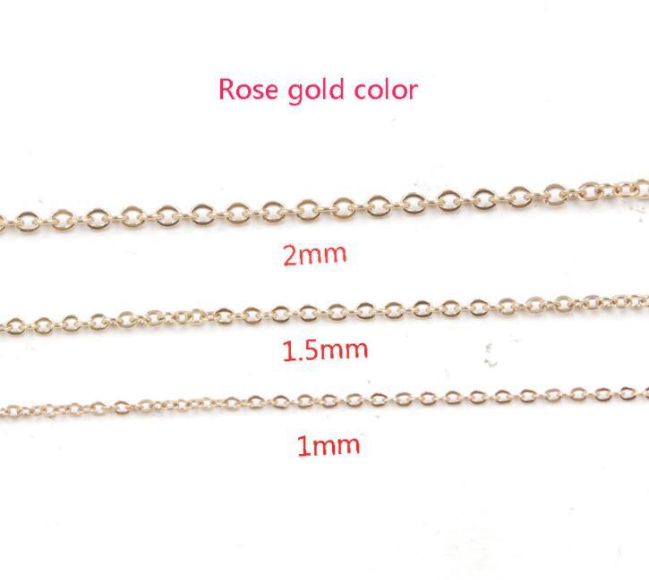 10g Weight Fashion Solid Color Titanium Steel Plating Necklace