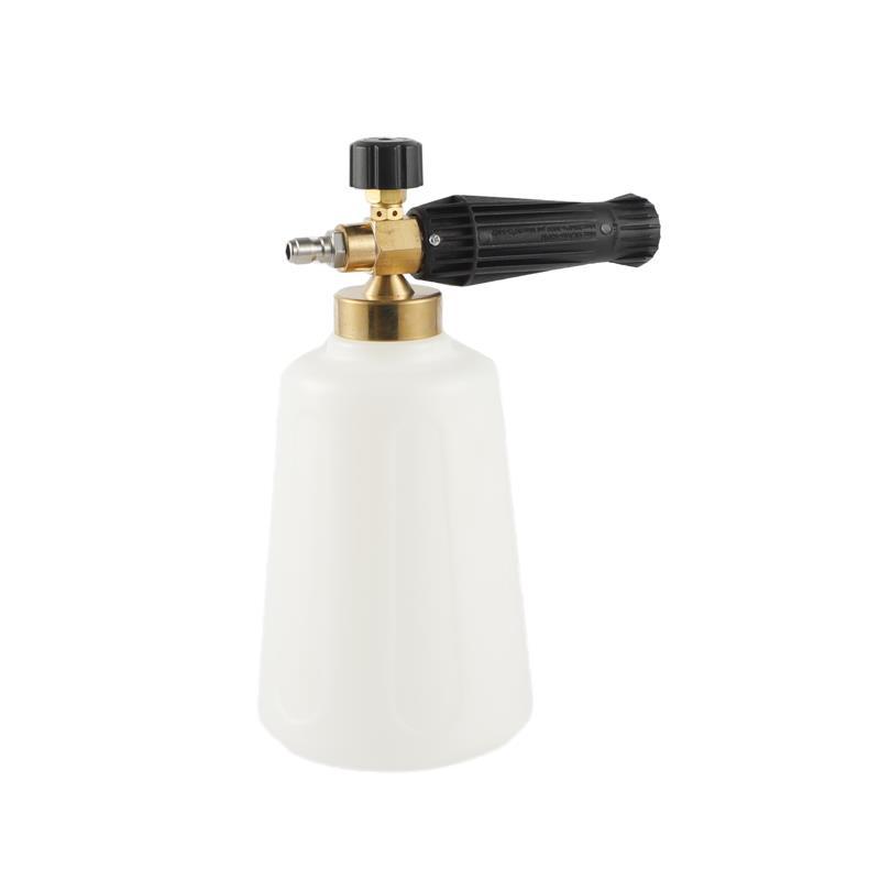 高压泡沫壶PA壶1.5L大容量加厚 大型设备清洗机洗车水枪头1/4快插