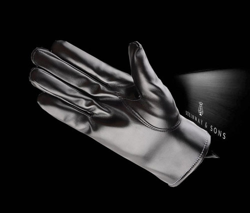 New Men's Velvet Thickened PU Warm Gloves Fashionable Three-String Winter Cycling Touch Screen Winter Gloves Outdoor