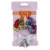 Children's nail sequins with bow, hairgrip, headband, set, cute hair accessory, cards, new collection, 3 piece set