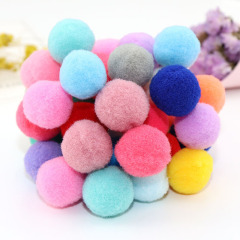 2.0cm Colorful Elastic Plush Balls, Golden Balls, PP Balls, Christmas Fuzzy Balls Decoration DIY Small White Balls String