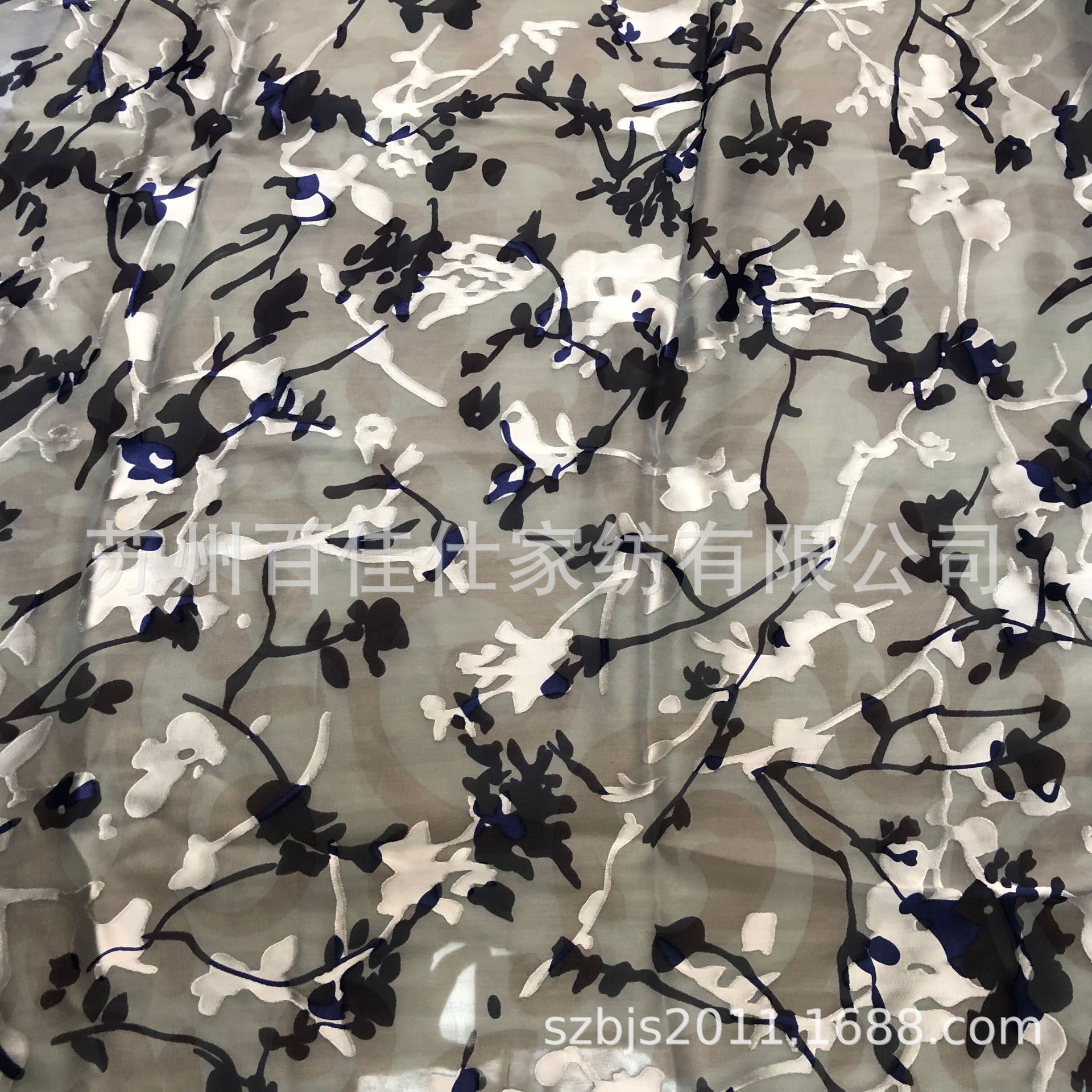 长期供应各种丝绒烂花及烂花绡：底布 厂丝，涤纶 锦纶 三合一等