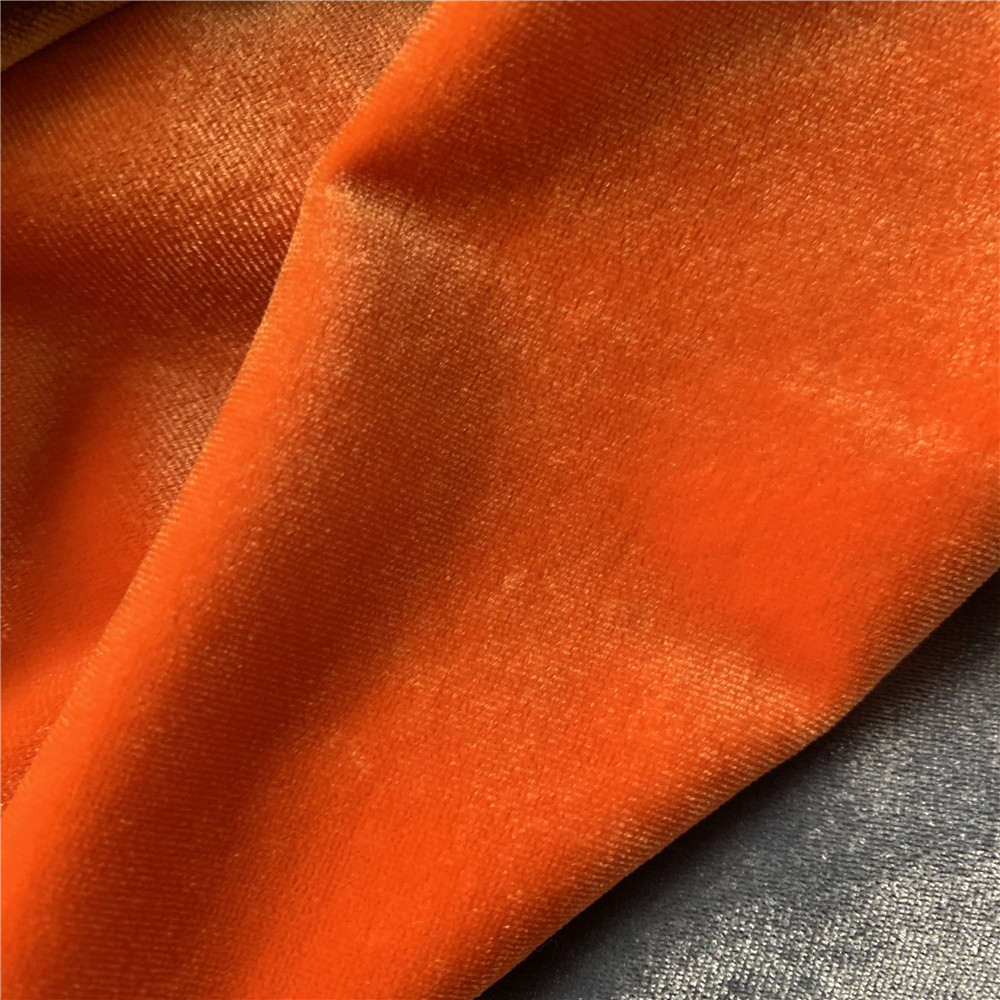 厂家不倒绒 女装弹力丝绒面料 经编布 经编面料