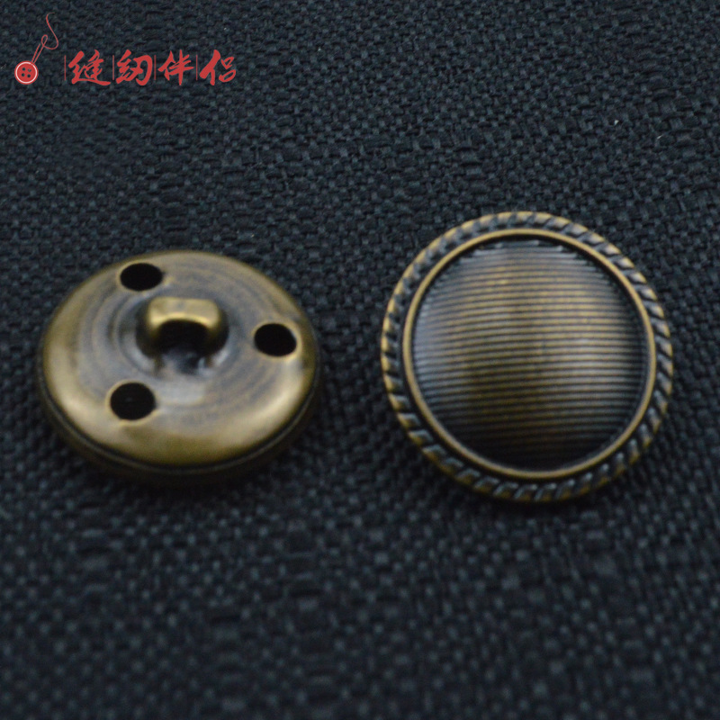 横条纹拉丝蘑菇黄铜高脚金属纽扣 (6).jpg
