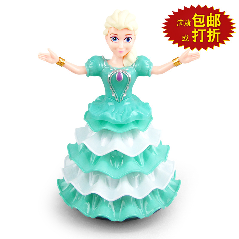 Nueva eléctrico universal cake Dancing giratoria princesa música ligera Venta caliente al por mayor niños Juguetes Educativos de la muchacha