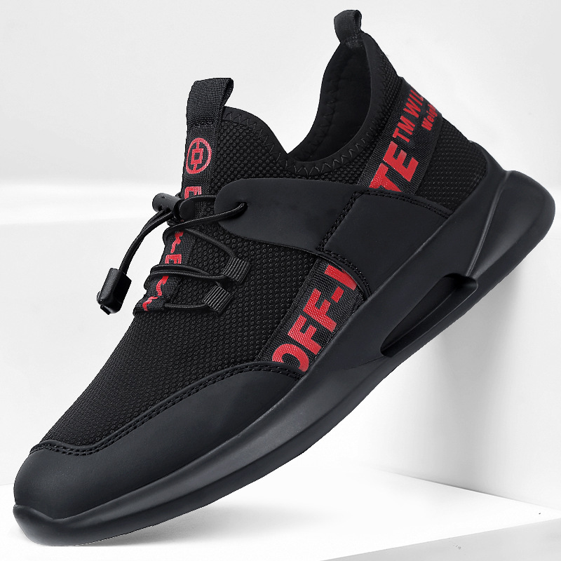 休闲鞋男2019春季新款男士时尚运动风单鞋防滑透气男鞋韩版运动鞋