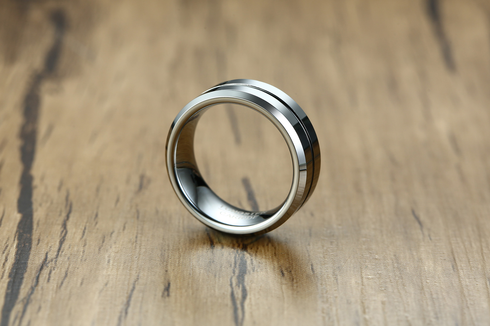 Fashion Letter Tungsten Steel Rings Plating Stainless Steel Rings