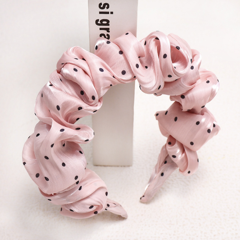 Korean Folds Wave Point Hairband Fashion Headband Jewelry Wholesale Nihaojewelry display picture 1