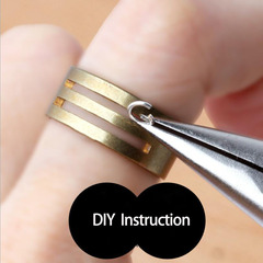 Pure copper link opening tool, practical handmade closure ring opening and closing aid, C-link magic tool