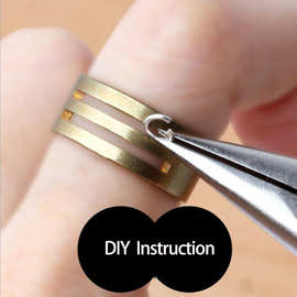 纯铜连接圈开口器 实用手工闭口圈戒指开合器辅助工具开C圈神器