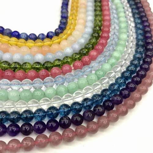 Factory Direct Sale Natural Chinese Zodiac Stone Crystal Original Bracelet Necklace DIY Accessory Parts Batch