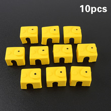 3D打印机配件 E3D-V6耐高温 280℃ 铝块保护硅胶套 黄色 10PCS/卖