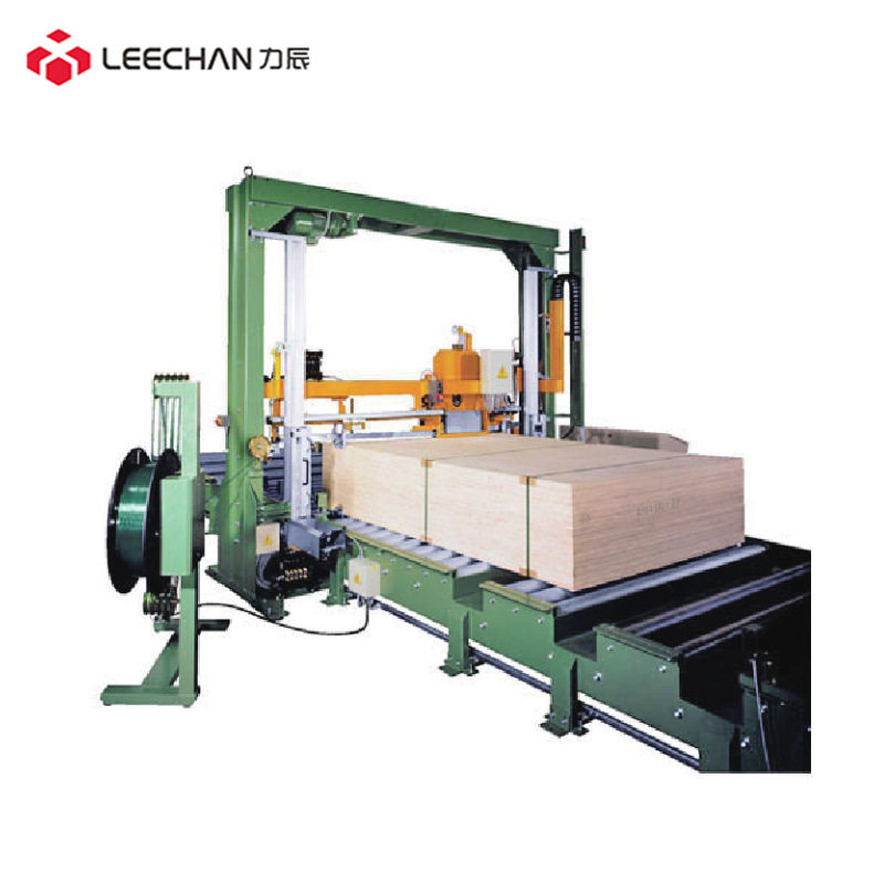 木板全自动包装系统 自动打包机 木板包装行业机器自动包装流水线