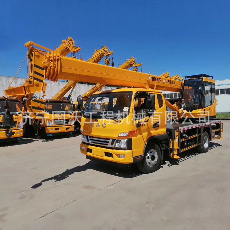 全新国六江淮汽车吊报价 高空作业汽车起重机 内走绳10吨12吨吊车