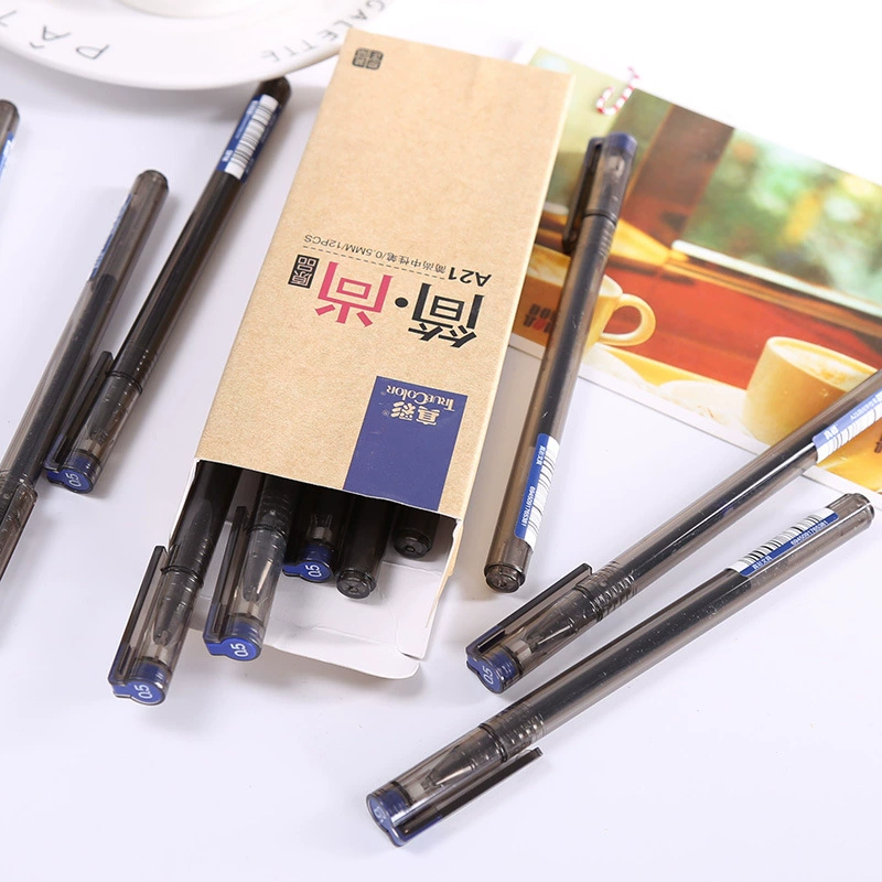 Оптовая Продажа с фабрики A21 синяя гелевая ручка 0,5 мм Игла ручка студент обучение культуре офисные принадлежности ручка знака