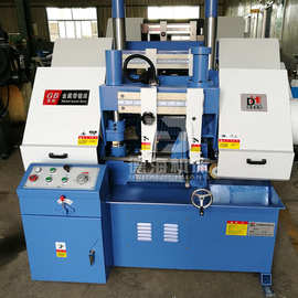 液压半自动GB4230金属带锯床带锯条双立柱机卧式切割金属小型锯床