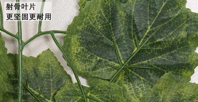 Artificial banyan tree, grape branches, tactile laminated plastic, artificial branches, green plant leaves, maple leaves, ginkgo leaves, mango leaves and branches detail image 4