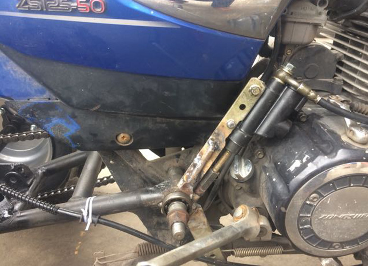 Calf ATV kart accessories motorcycle two-wheel modified tricycle 8-inch rear axle assembly with tire