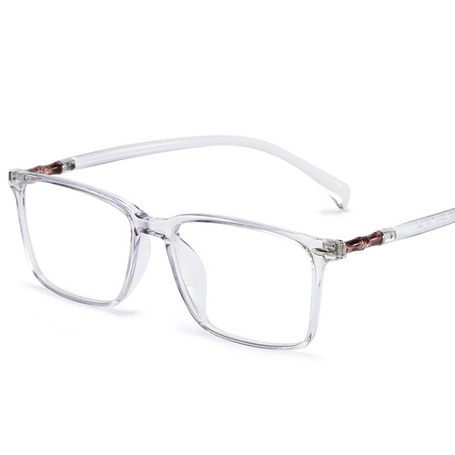 Korean version of the trendy tr90 square frame flat mirror can be matched with myopic women's retro simple style full-frame glasses frames wholesale for men