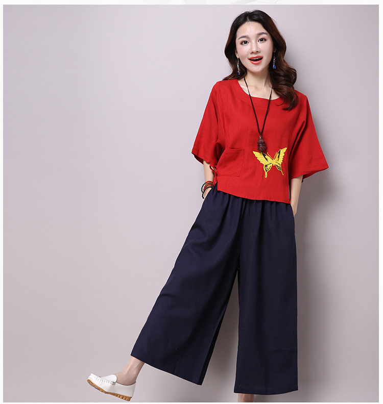 Costume femme en Coton et lin - Ref 3334032 Image 27