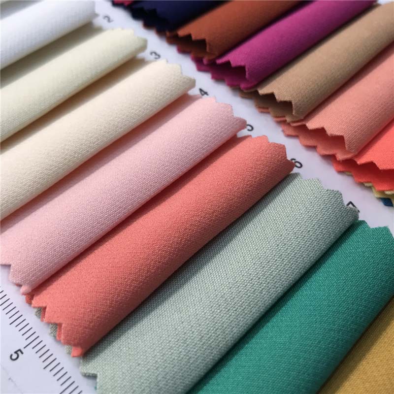 双层四面弹76个颜色厂家直销现货供应时装面料休闲套装面料309719