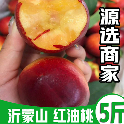 Yimeng Mountain Range Marked Pink Yellow skin Nectarine Shandong Peach fresh Peach fruit On behalf of