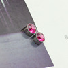 Universal zirconium suitable for men and women, magnetic earrings, accessory, no pierced ears