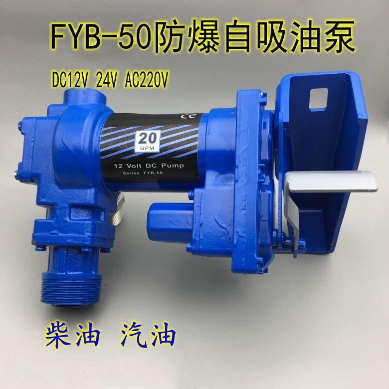 防爆汽油泵抽油泵柴油泵12V24V220V自吸电动汽油泵车载加油机泵