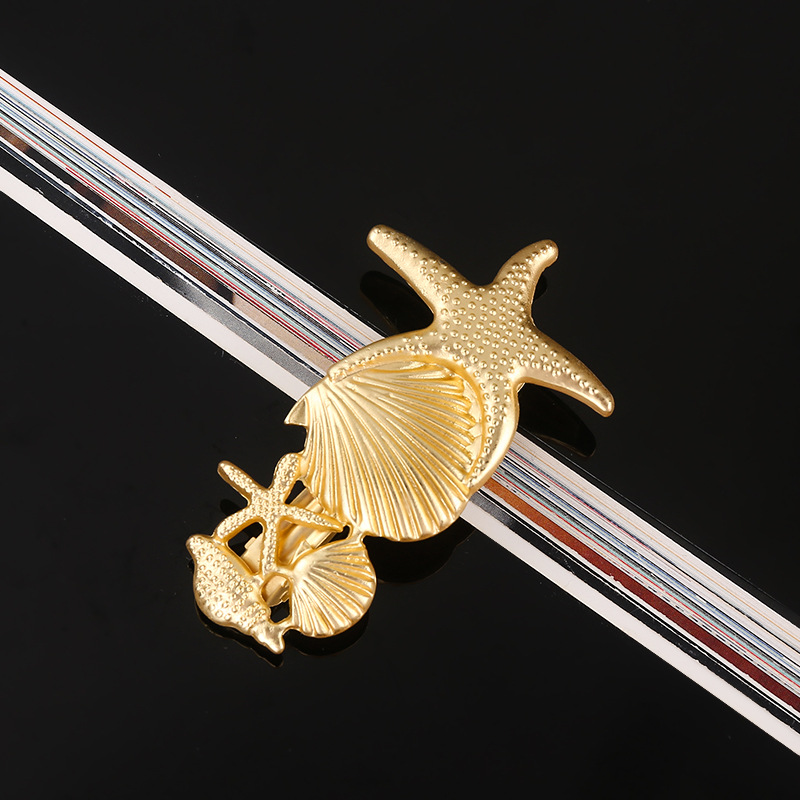 Women's Casual Marine Style Starfish Shell Alloy Inlay Rhinestones Pearl Hair Clip display picture 19