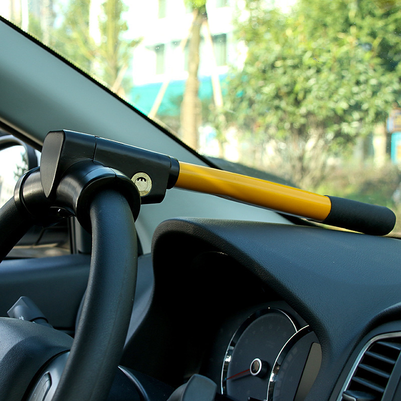 T-shaped Lock Car Steering Wheel T-shaped Safety Lock Self-defense And Anti-theft TLock