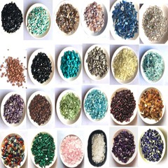 Wholesale Natural Crystal Pebbles, Pink, Yellow Crystal, Colorful Crystal Fish Tank Planter Decor Crystal Pebbles
