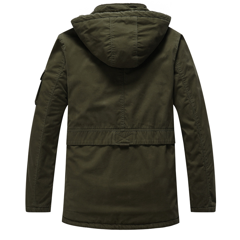 Invierno nuevo abrigo de hombre chaqueta lavada forrada de lana caliente a prueba de frío de los hombres abrigo de algodón acolchado Amazon AliExpress al por mayor