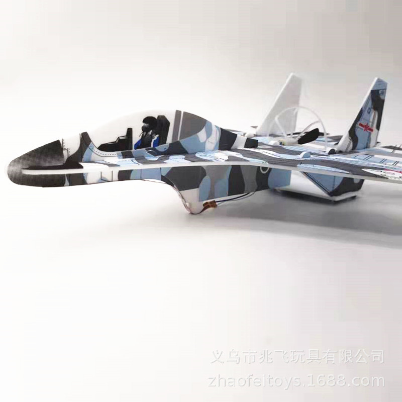 新款玩具电动飞机战斗机苏27泡沫手抛无人滑翔机回旋航模工厂货源详情21