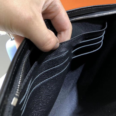 L@~男包手包新款黑花黑格十字纹手袋手拿信封包公文包20190614235|ms