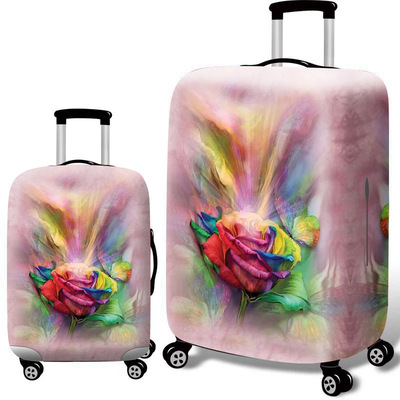 行李箱罩旅行箱保护套拉杆箱套旅行防尘弹力袋加厚3d数码印花防水|ms