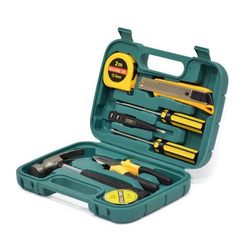 Car emergency tool box 9-piece household hardware combination tool set Car home dual-purpose emergency kit 8009A-1
